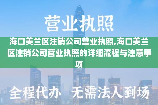 海口美兰区注销公司营业执照,海口美兰区注销公司营业执照的详细流程与注意事项