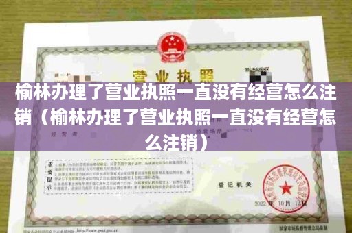 榆林办理了营业执照一直没有经营怎么注销（榆林办理了营业执照一直没有经营怎么注销）