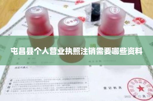 屯昌县个人营业执照注销需要哪些资料