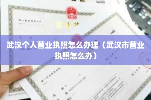 武汉个人营业执照怎么办理（武汉市营业执照怎么办）