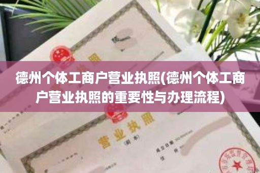 德州个体工商户营业执照(德州个体工商户营业执照的重要性与办理流程)