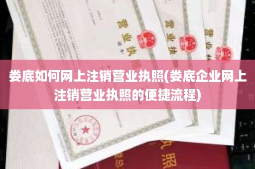 娄底如何网上注销营业执照(娄底企业网上注销营业执照的便捷流程)
