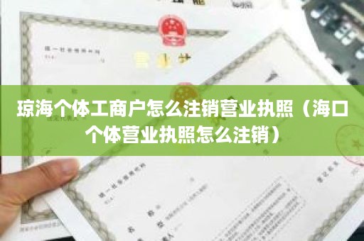 琼海个体工商户怎么注销营业执照（海口个体营业执照怎么注销）