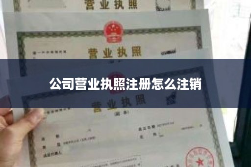 公司营业执照注册怎么注销