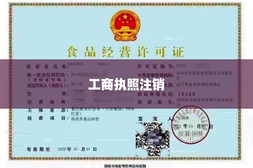 工商执照注销