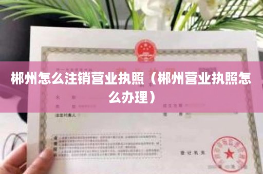 郴州怎么注销营业执照（郴州营业执照怎么办理）