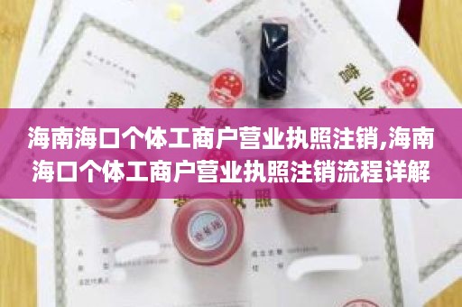 海南海口个体工商户营业执照注销,海南海口个体工商户营业执照注销流程详解