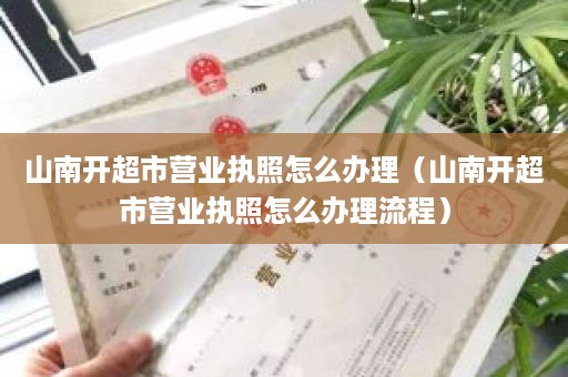 山南开超市营业执照怎么办理（山南开超市营业执照怎么办理流程）