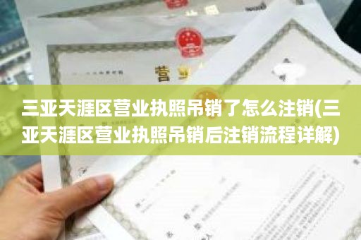 三亚天涯区营业执照吊销了怎么注销(三亚天涯区营业执照吊销后注销流程详解)