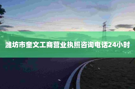潍坊市奎文工商营业执照咨询电话24小时