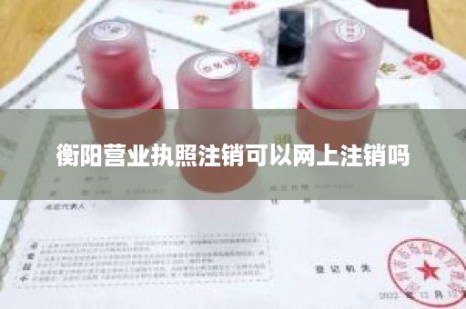 衡阳营业执照注销可以网上注销吗