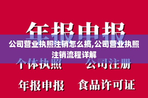 公司营业执照注销怎么搞,公司营业执照注销流程详解