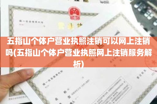 五指山个体户营业执照注销可以网上注销吗(五指山个体户营业执照网上注销服务解析)