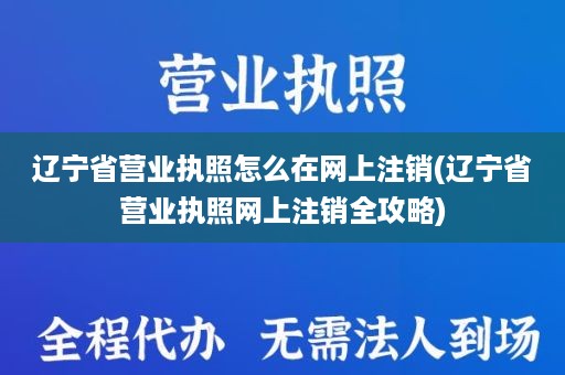 辽宁省营业执照怎么在网上注销(辽宁省营业执照网上注销全攻略)
