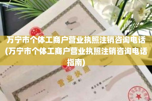 万宁市个体工商户营业执照注销咨询电话(万宁市个体工商户营业执照注销咨询电话指南)