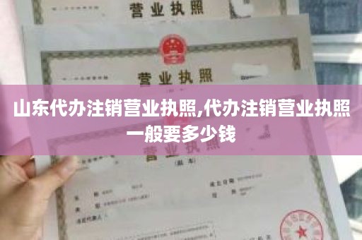 山东代办注销营业执照,代办注销营业执照一般要多少钱