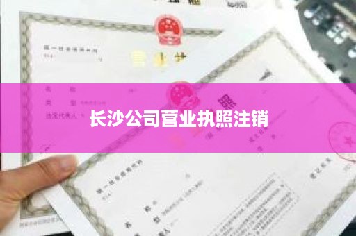 长沙公司营业执照注销