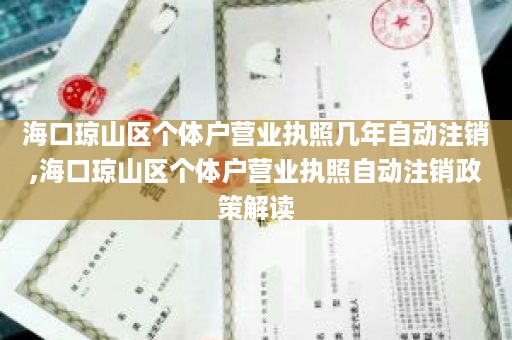 海口琼山区个体户营业执照几年自动注销,海口琼山区个体户营业执照自动注销政策解读