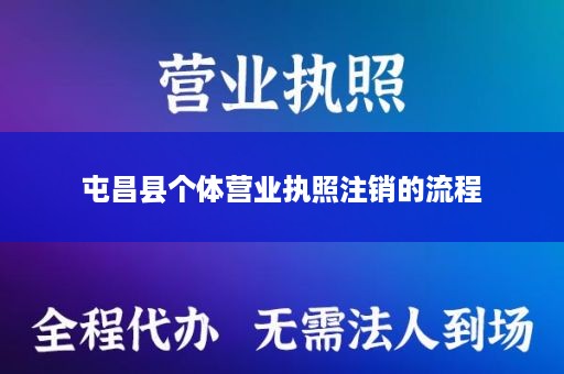 屯昌县个体营业执照注销的流程