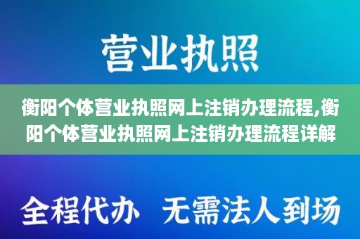 衡阳个体营业执照网上注销办理流程,衡阳个体营业执照网上注销办理流程详解
