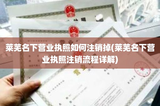 莱芜名下营业执照如何注销掉(莱芜名下营业执照注销流程详解)