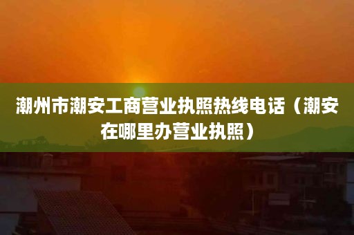 潮州市潮安工商营业执照热线电话（潮安在哪里办营业执照）