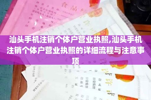 汕头手机注销个体户营业执照,汕头手机注销个体户营业执照的详细流程与注意事项