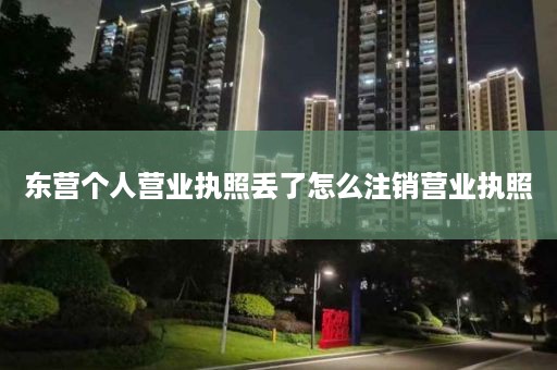 东营个人营业执照丢了怎么注销营业执照
