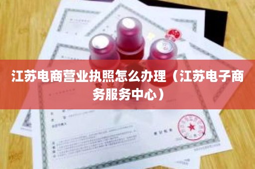 江苏电商营业执照怎么办理（江苏电子商务服务中心）