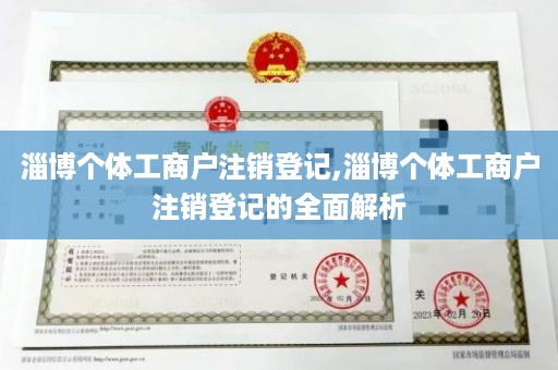 淄博个体工商户注销登记,淄博个体工商户注销登记的全面解析