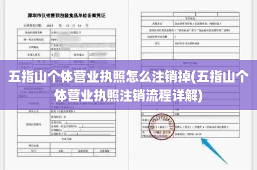五指山个体营业执照怎么注销掉(五指山个体营业执照注销流程详解)