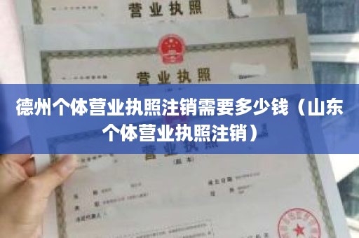 德州个体营业执照注销需要多少钱（山东个体营业执照注销）