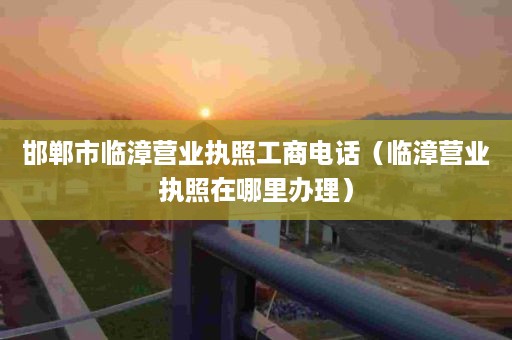 邯郸市临漳营业执照工商电话（临漳营业执照在哪里办理）