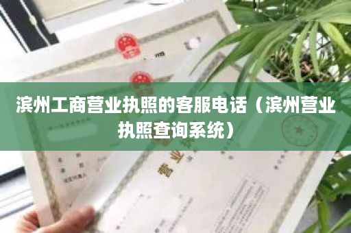 滨州工商营业执照的客服电话（滨州营业执照查询系统）