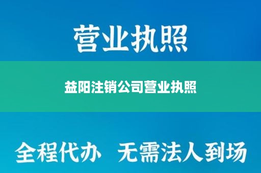 益阳注销公司营业执照