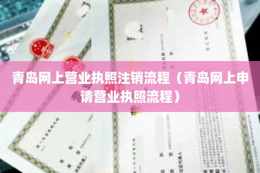 青岛网上营业执照注销流程（青岛网上申请营业执照流程）