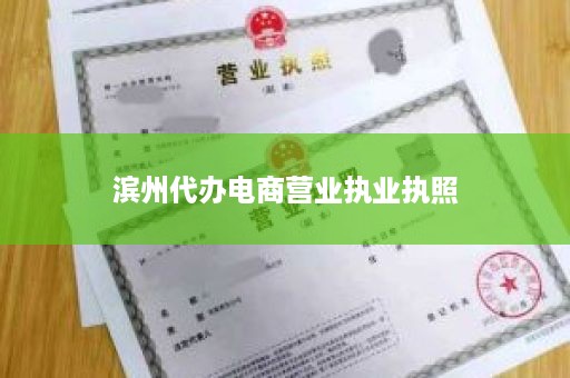 滨州代办电商营业执业执照