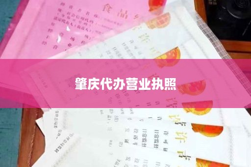肇庆代办营业执照