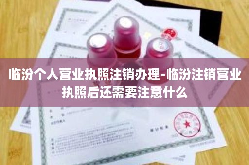 临汾个人营业执照注销办理-临汾注销营业执照后还需要注意什么