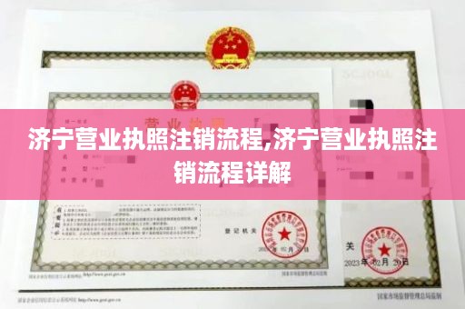 济宁营业执照注销流程,济宁营业执照注销流程详解