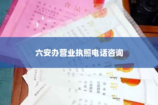 六安办营业执照电话咨询