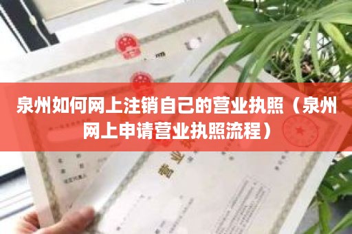 泉州如何网上注销自己的营业执照（泉州网上申请营业执照流程）