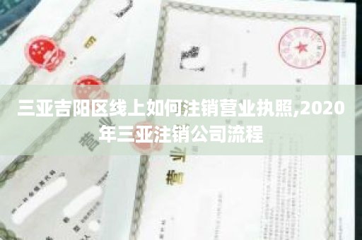 三亚吉阳区线上如何注销营业执照,2020年三亚注销公司流程