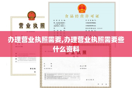 办理营业执照需要,办理营业执照需要些什么资料
