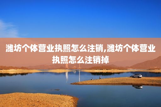 潍坊个体营业执照怎么注销,潍坊个体营业执照怎么注销掉