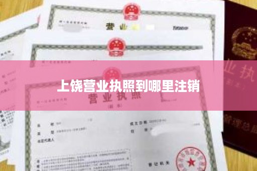上饶营业执照到哪里注销
