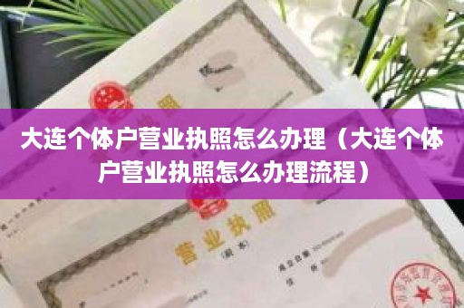 大连个体户营业执照怎么办理（大连个体户营业执照怎么办理流程）