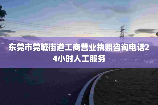 东莞市莞城街道工商营业执照咨询电话24小时人工服务