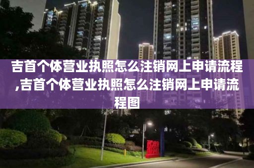 吉首个体营业执照怎么注销网上申请流程,吉首个体营业执照怎么注销网上申请流程图
