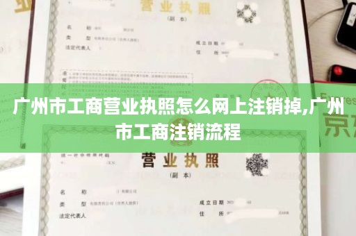 广州市工商营业执照怎么网上注销掉,广州市工商注销流程